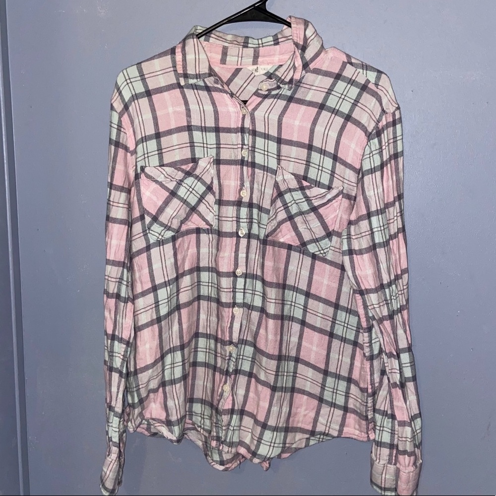 Aeropostale Womens Pastel Flannel